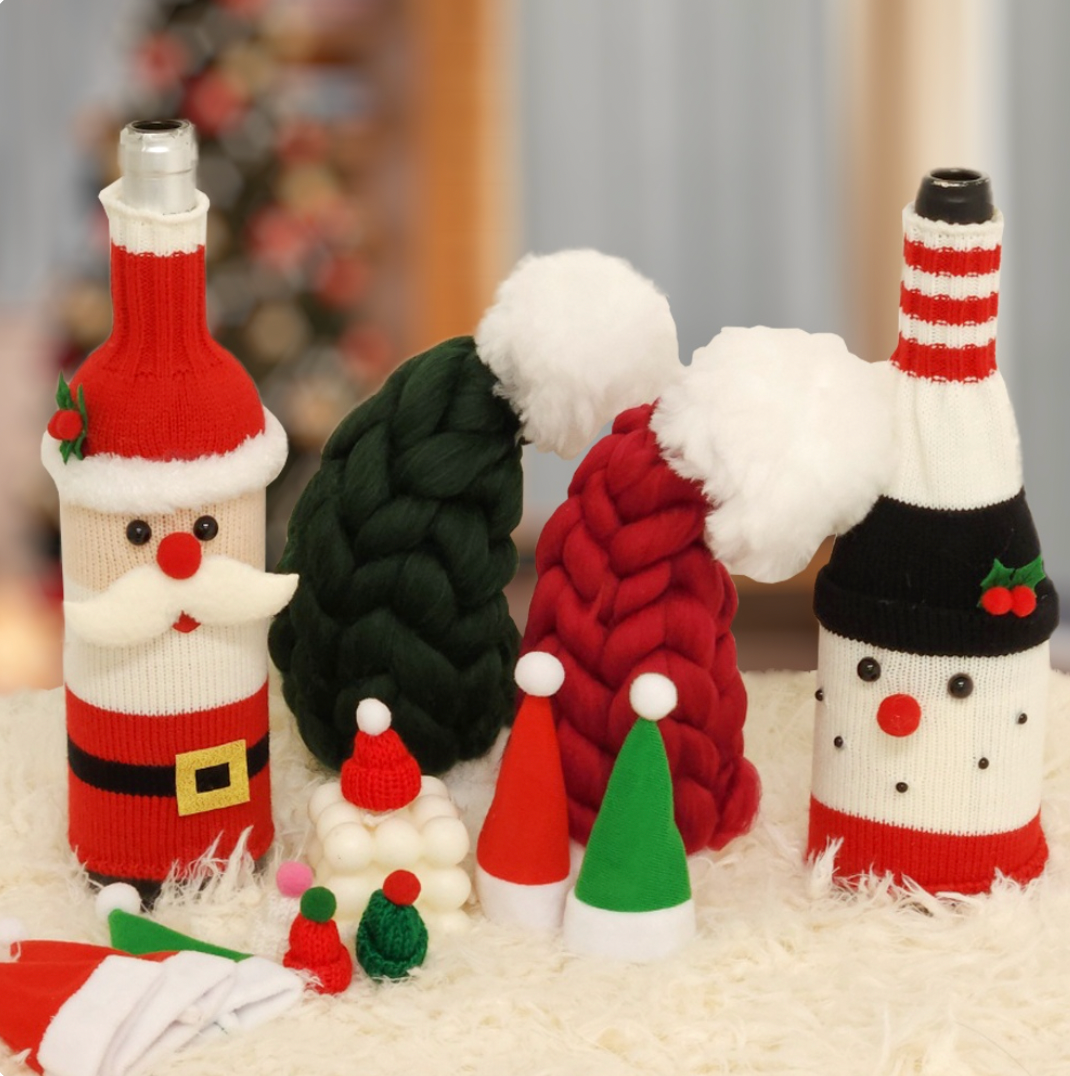 Christmas Wine Bottle Cover