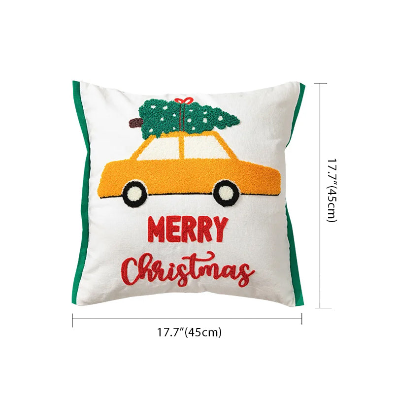 Happy Christmas Decoration Cushion Cover