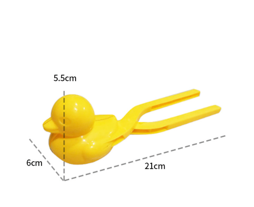 Cute Baby Duck Snowball Maker Clip