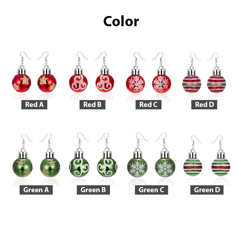 Happy Christmas Ornament Earrings