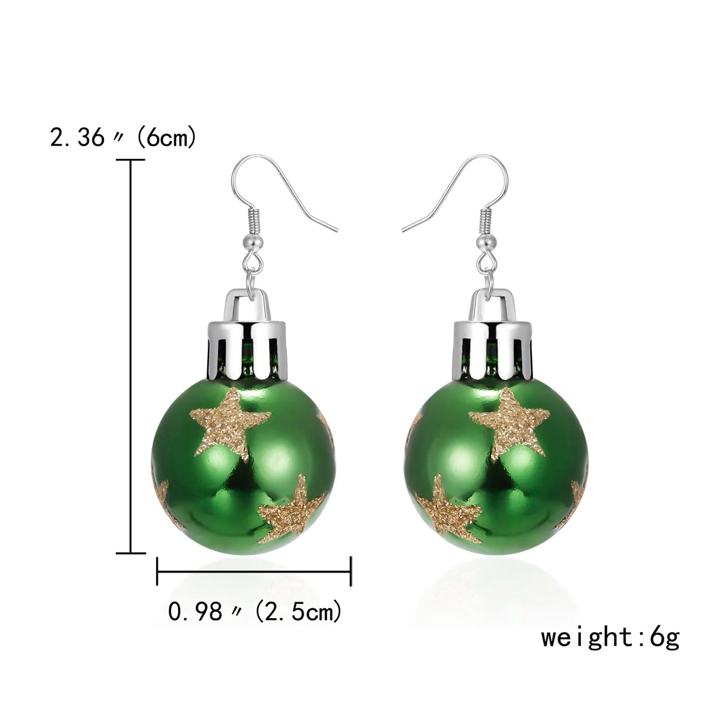 Happy Christmas Ornament Earrings