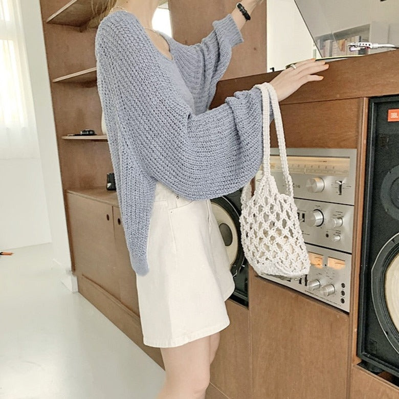 Vintage Mini Woven Shoulder Bag
