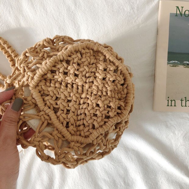 Vintage Mini Woven Shoulder Bag