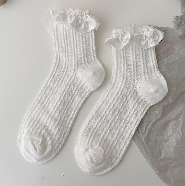 Lovely White Lace Socks