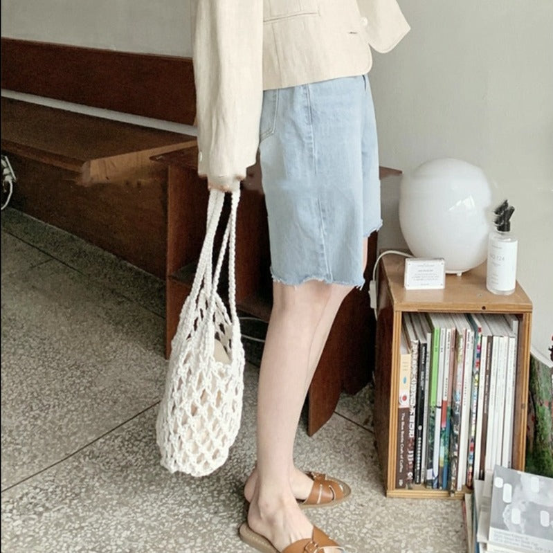 Vintage Mini Woven Shoulder Bag