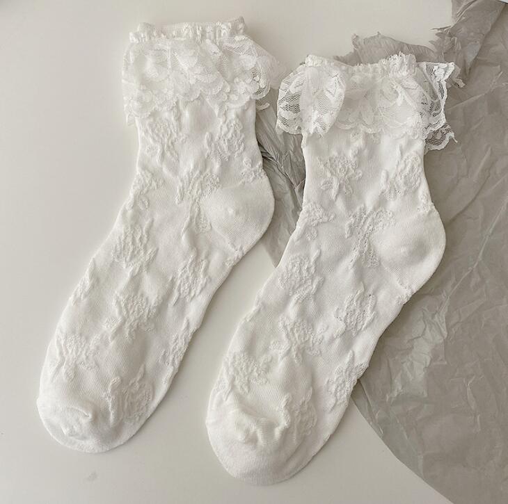 Lovely White Lace Socks