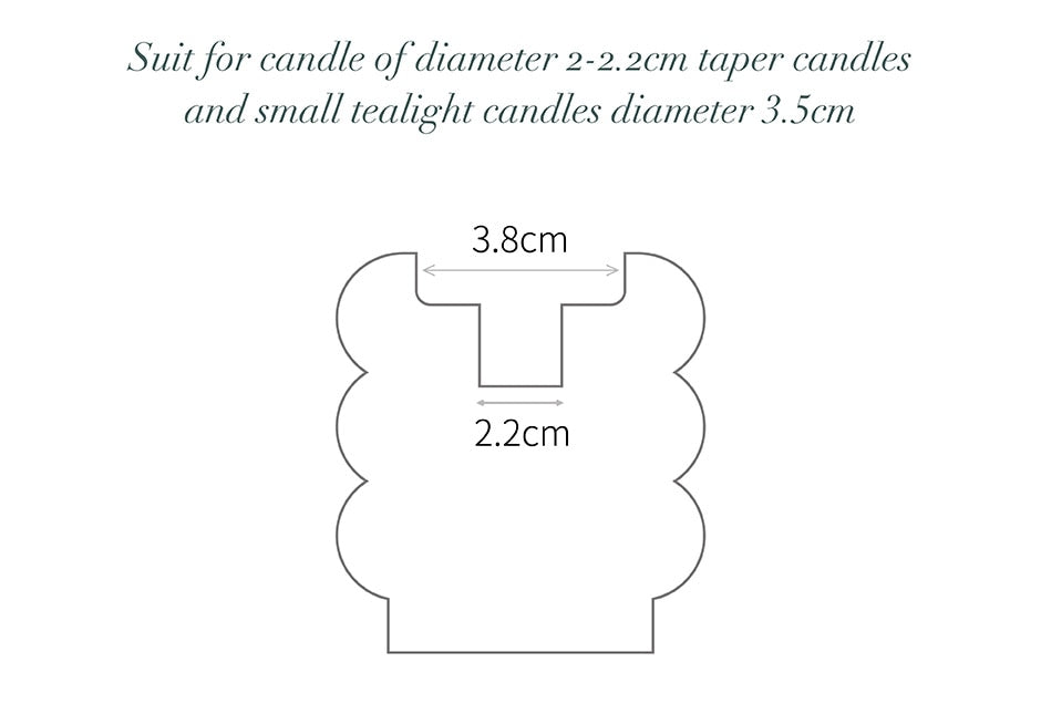 Cute Candy colors 2 in 1 Candle Holder