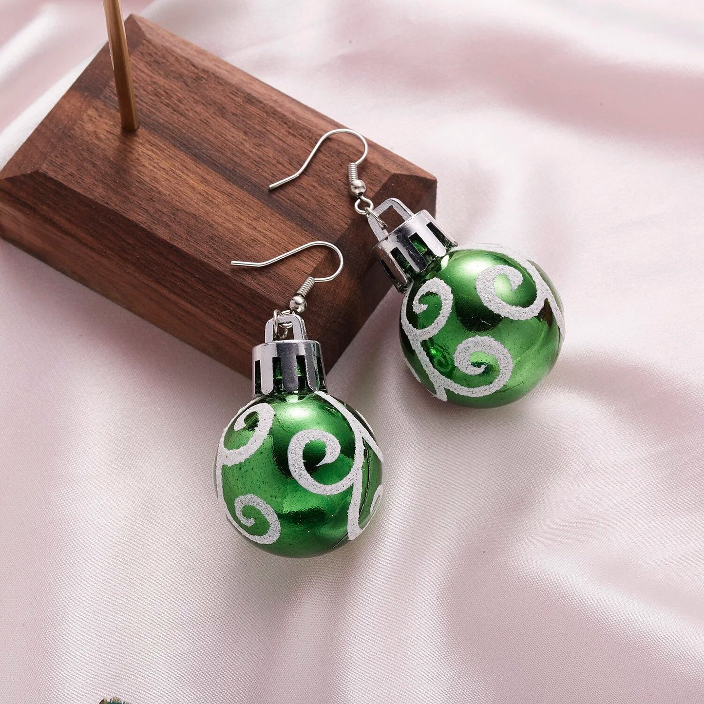 Happy Christmas Ornament Earrings
