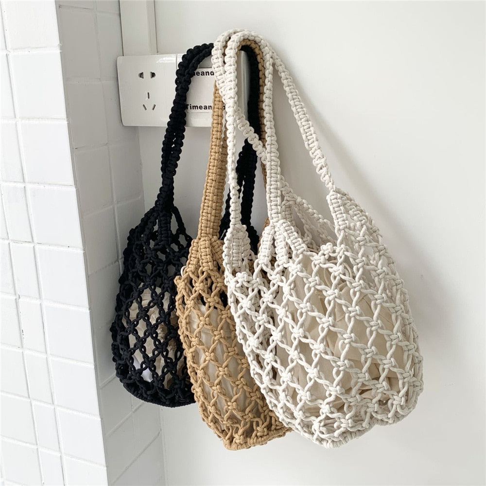 Vintage Mini Woven Shoulder Bag