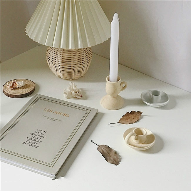 Ceramic Taper Candle Holder