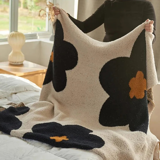 Daisy Flower Sofa Blanket