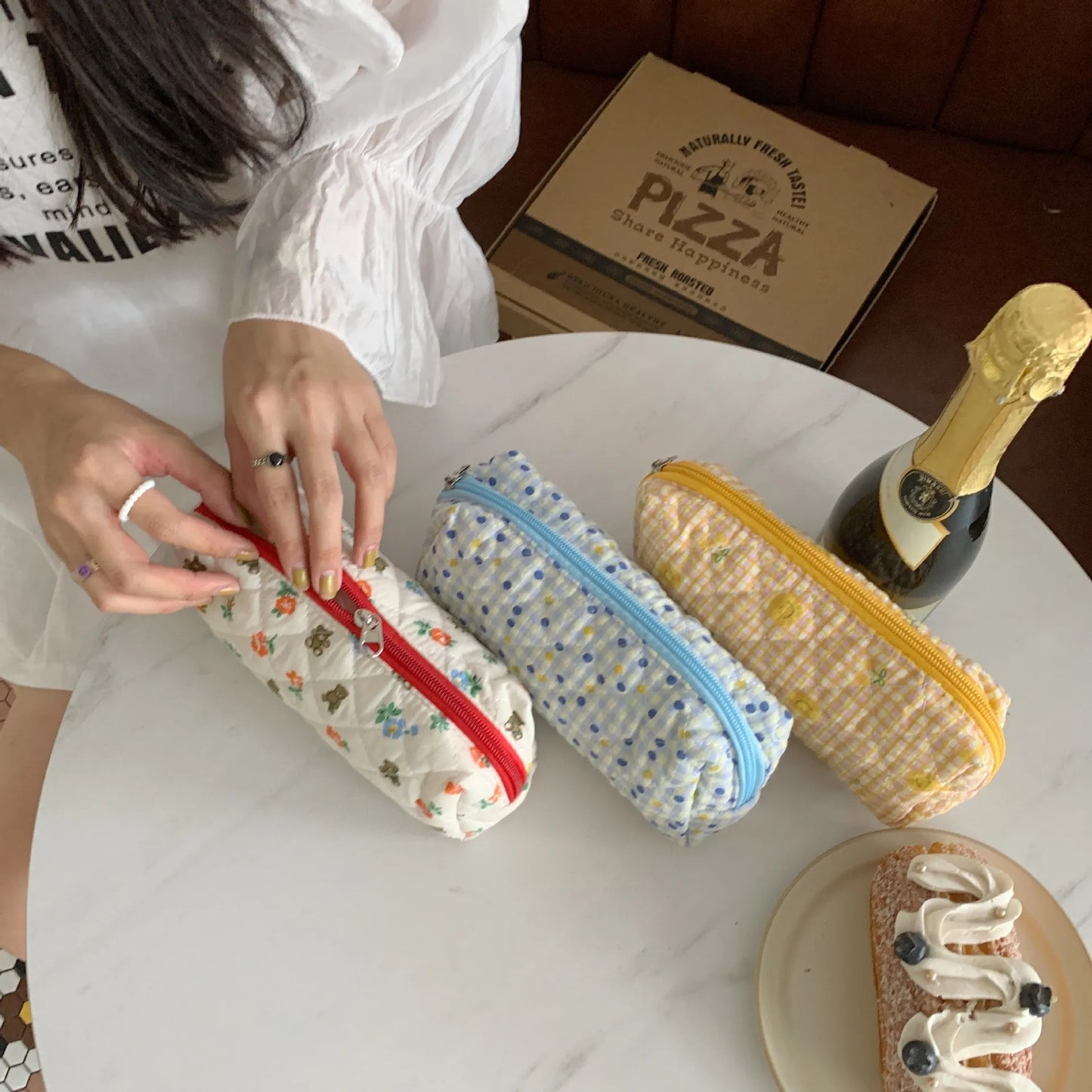 Cute Floral Cosmetic Storage Bag