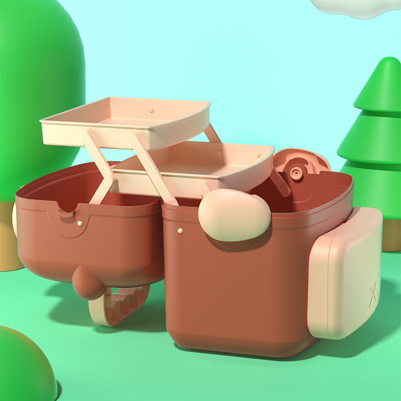Cute Brown Bear First-Aid Storage Box