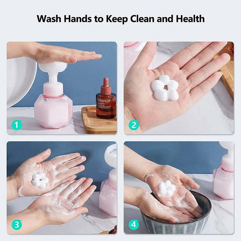 Flower Shaped Foam Liquid Soap Dispenser