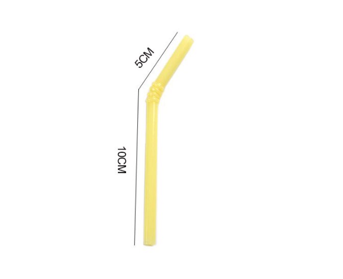 Color Reusable Short Glass Straws 4pc set