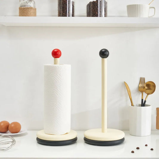 Red Black Ball Paper Towel Holder Rack