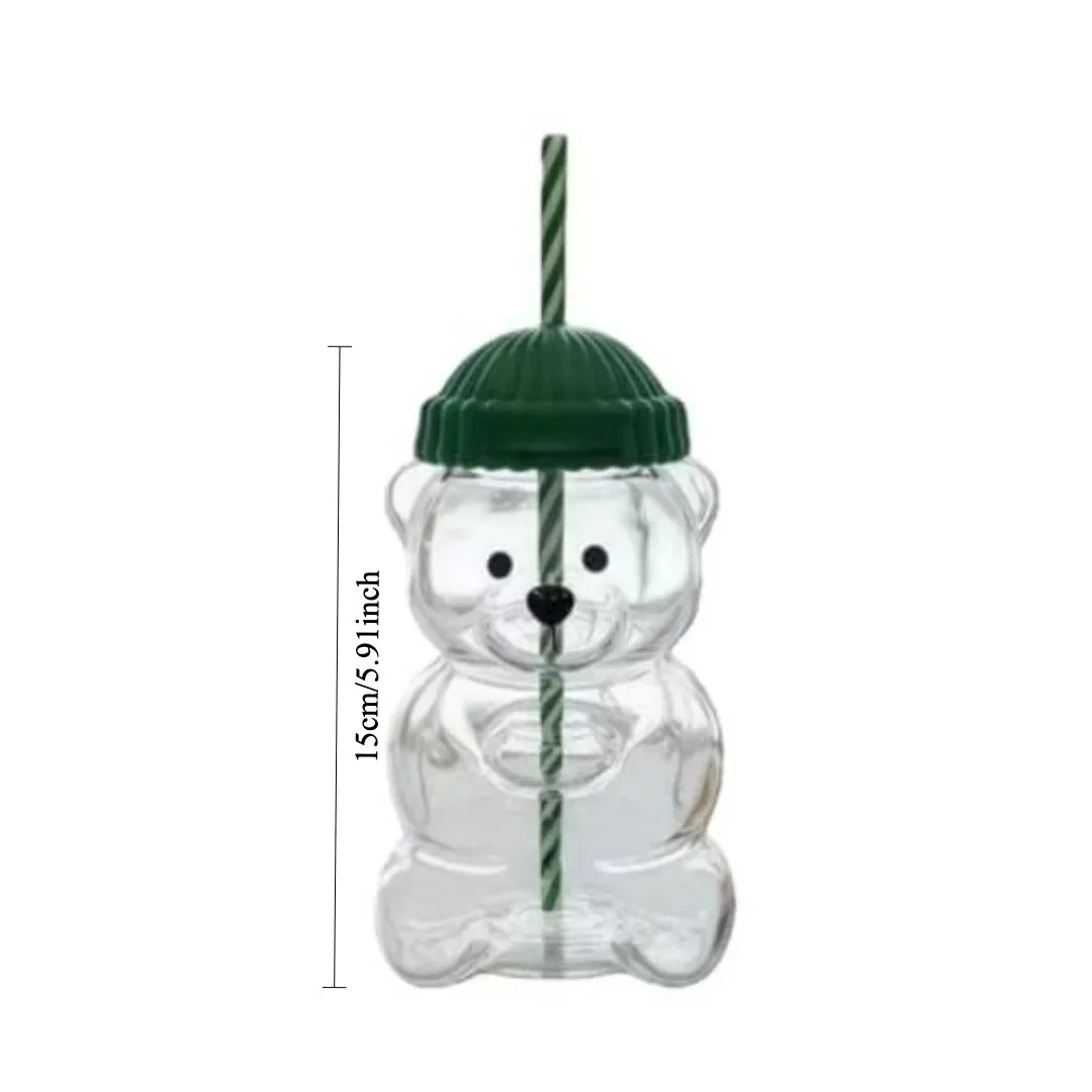 Cute Little Bear Glass Cup