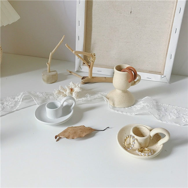 Ceramic Taper Candle Holder