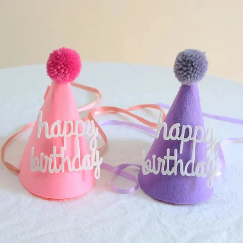 Rainbow color Birthday Hat