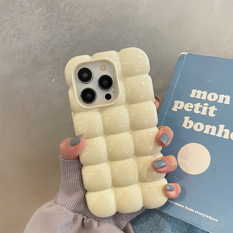 Cute 3D Chocolate Block iPhone Case