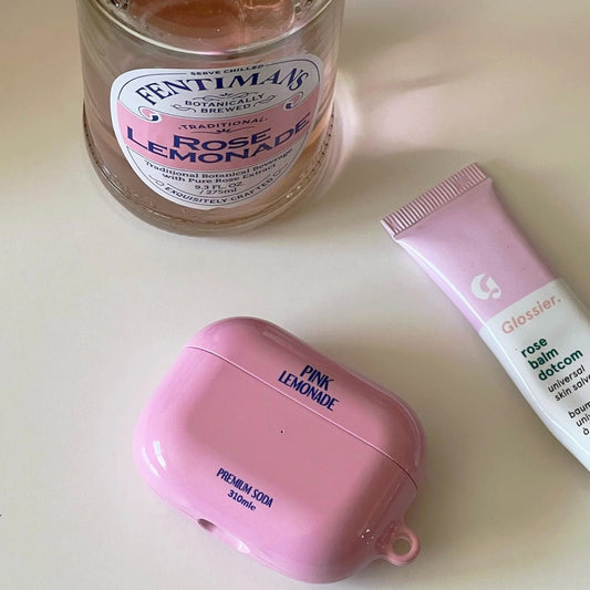 Adorable Pink Lemonade AirPods Case