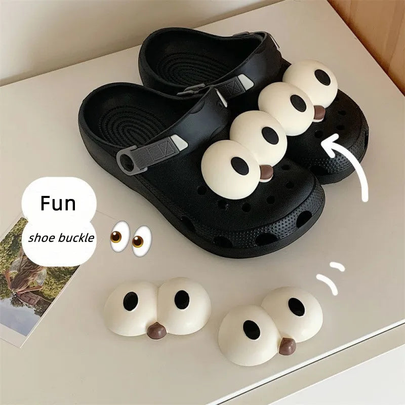 Funny Big eye Shoe Charms