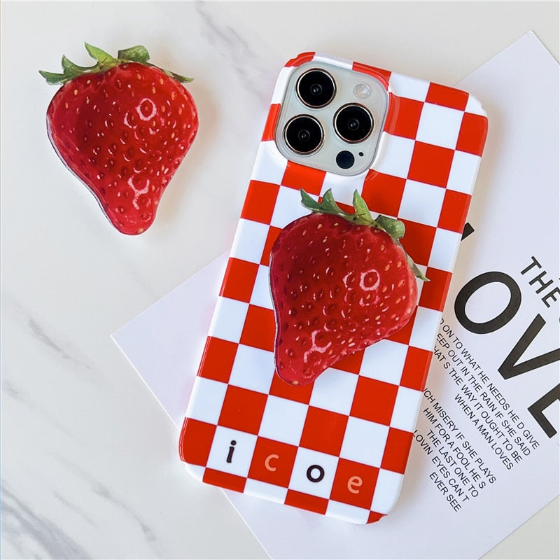 Cute Strawberry phone Grip