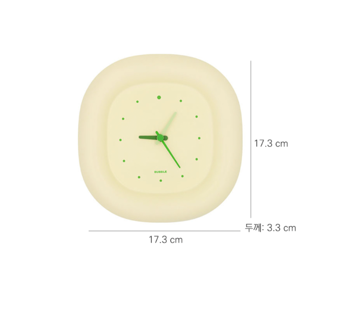Cute Bubble Round Tagle Clock