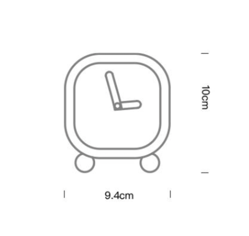 Minimalist Red Foot Analog Table Clock