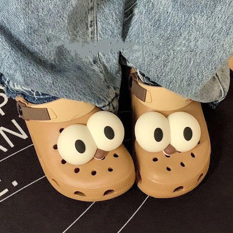 Funny Big eye Shoe Charms