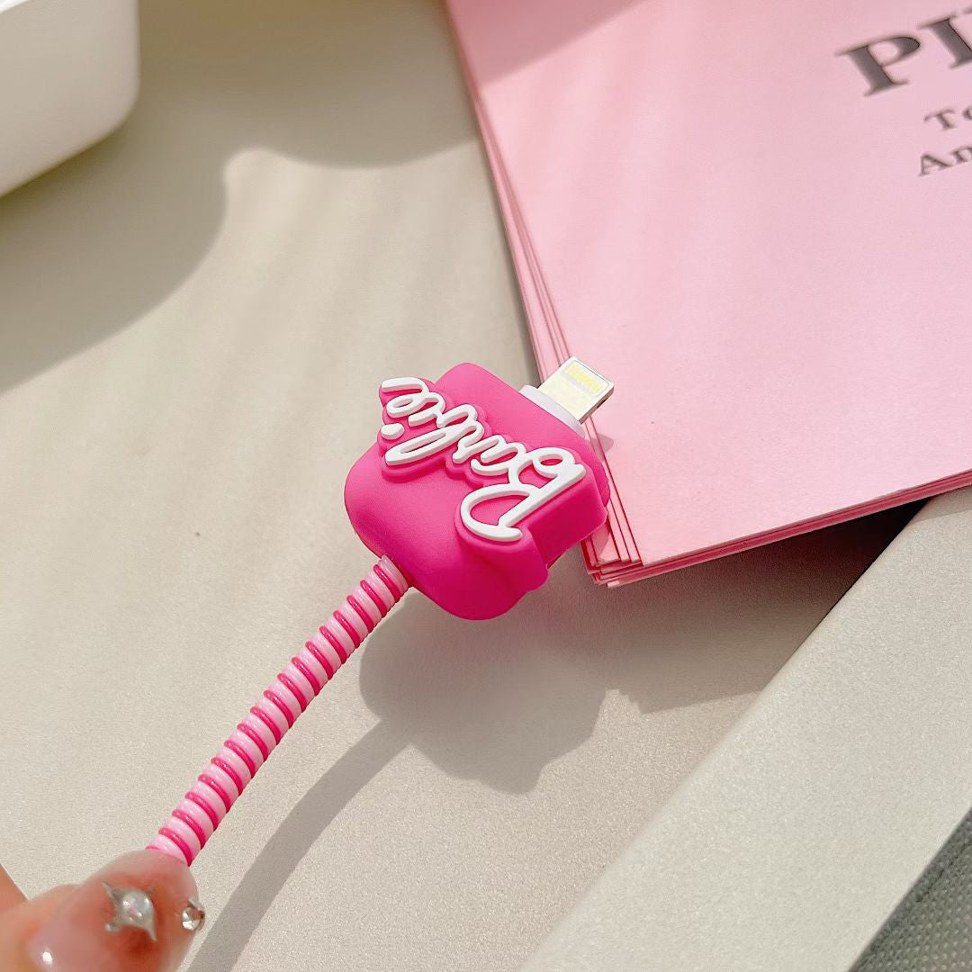 Lovely Barbie Pink iPhone Cable Cover