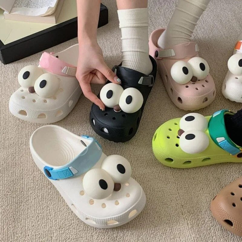 Funny Big eye Shoe Charms