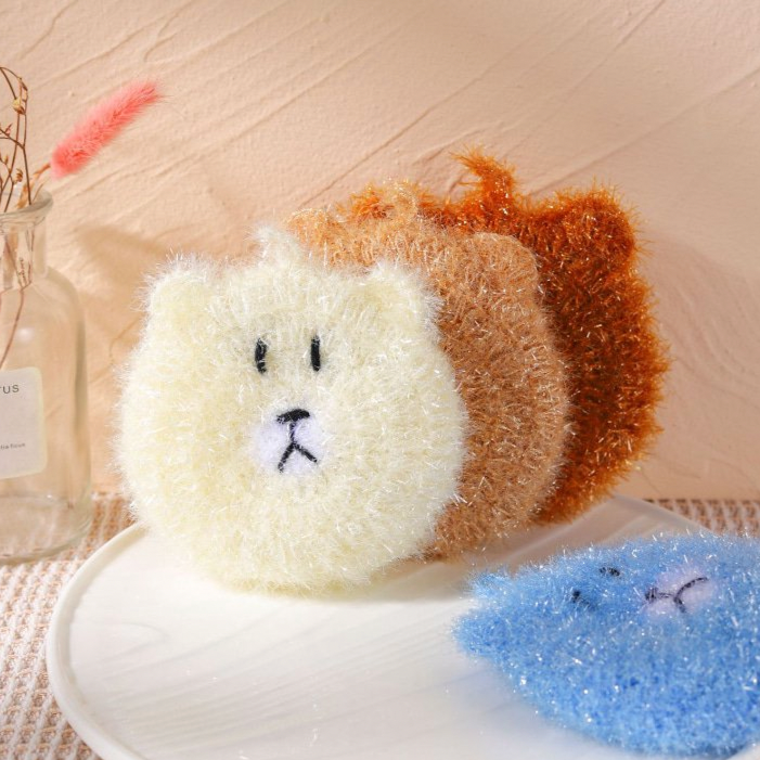 Cute Bear Bro Dish Cloth Susemi set