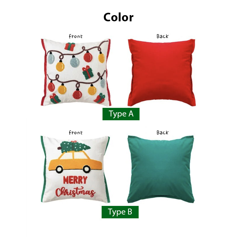Happy Christmas Decoration Cushion Cover