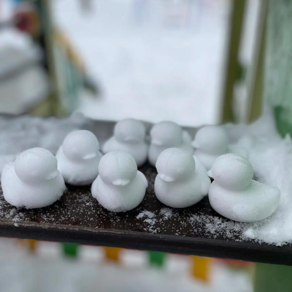 Cute Baby Duck Snowball Maker Clip