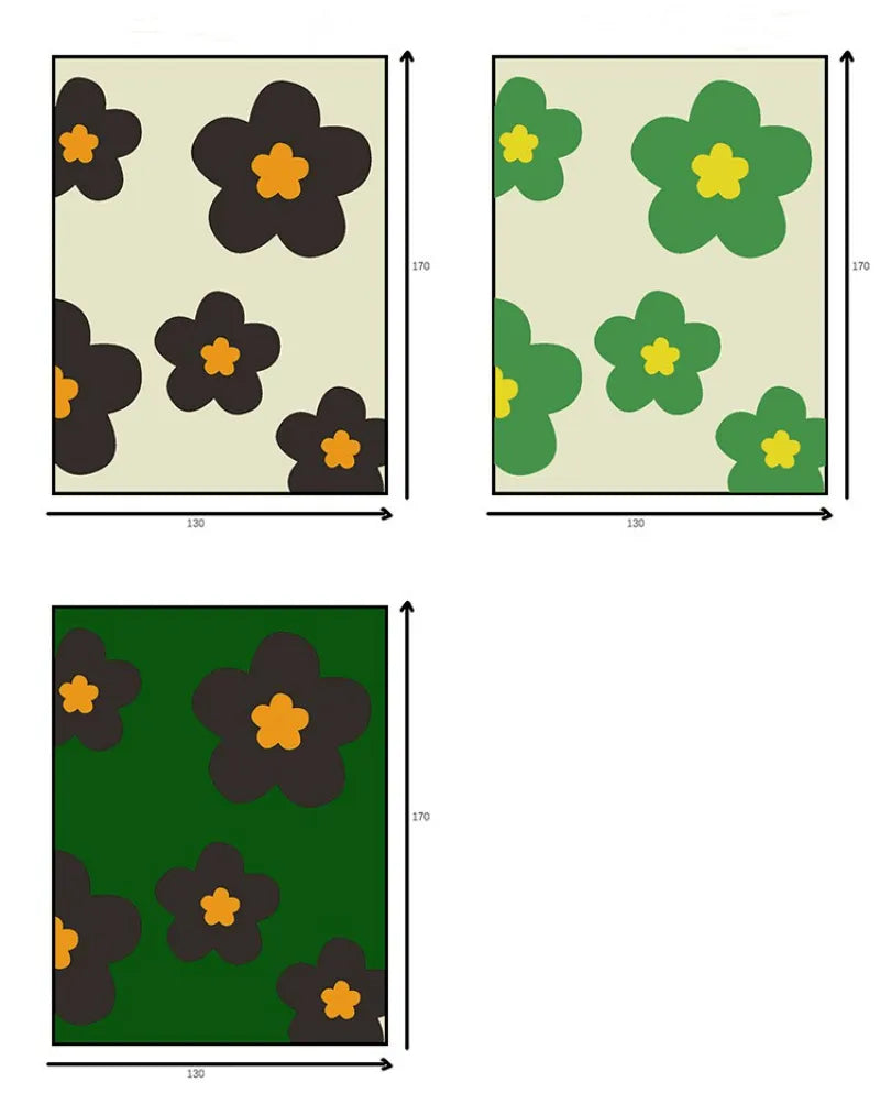 Daisy Flower Sofa Blanket