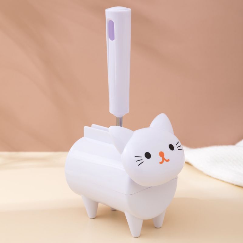Cute Cat Dust Remover Pet Hair Lint Roller with Holder