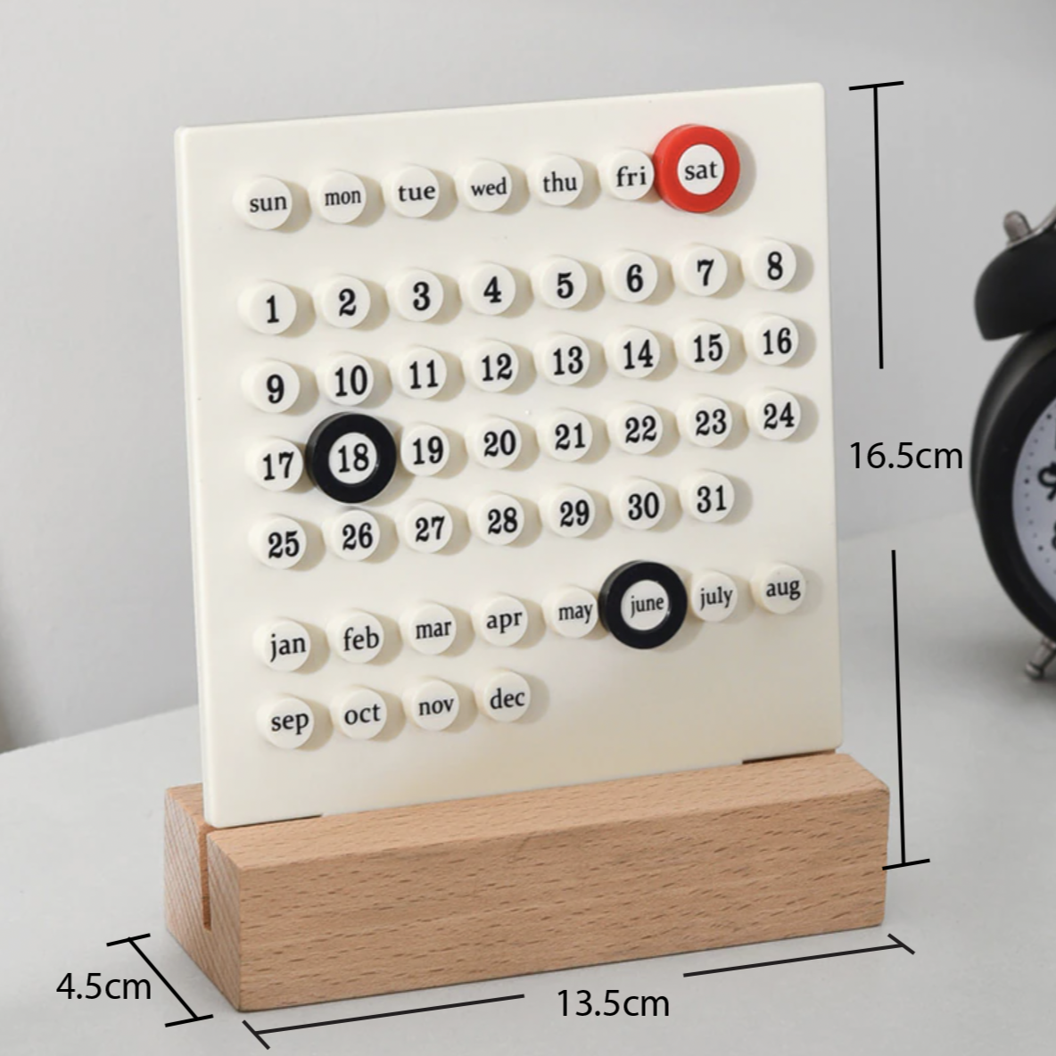 Cute Mini Ring A Date Desk Table Calendar