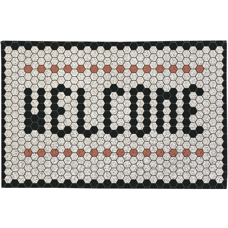 Cute Mosaic Tile style Entrance Doormat