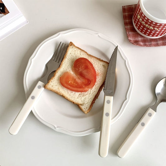 Ivory White Western Cutlery