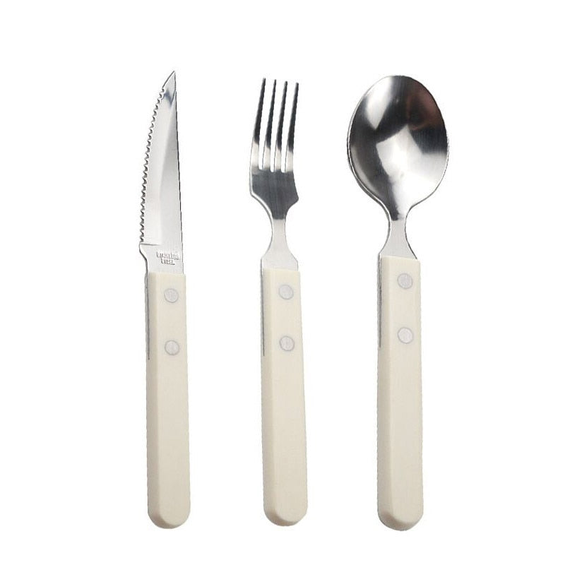 Ivory White Western Cutlery