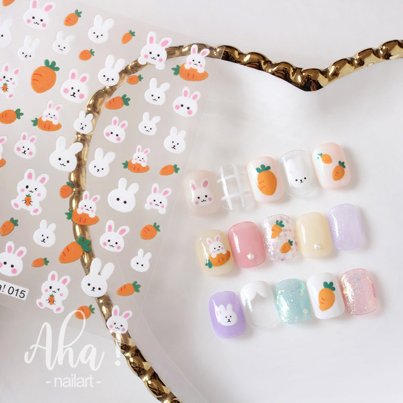 Cute Animals Nail Stickers Nail Art Decorations