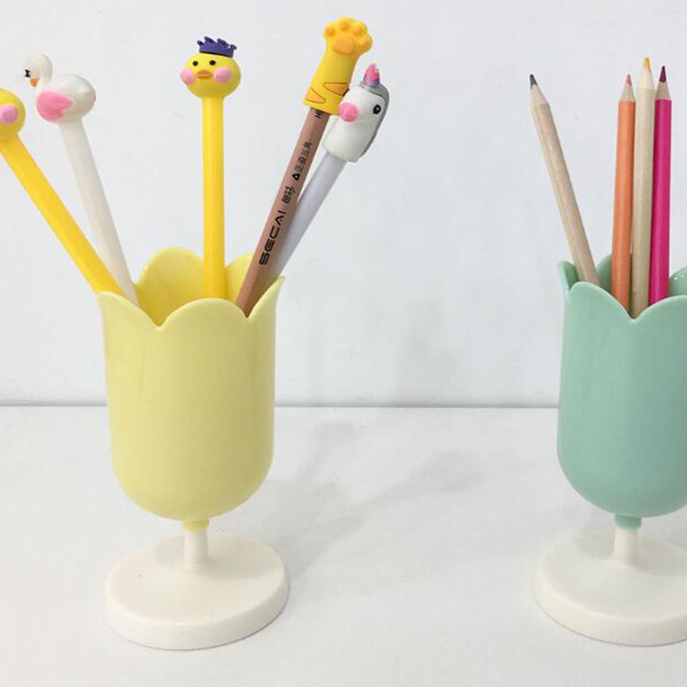Lovely Pastel Tulip Pen Holder