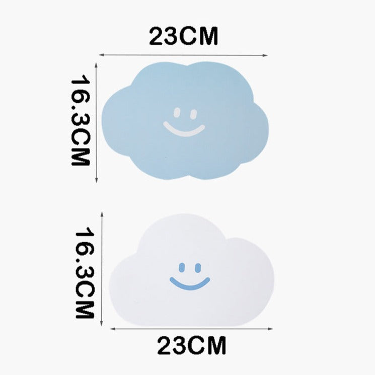 Cute Smiley Cloud Mouse Pad