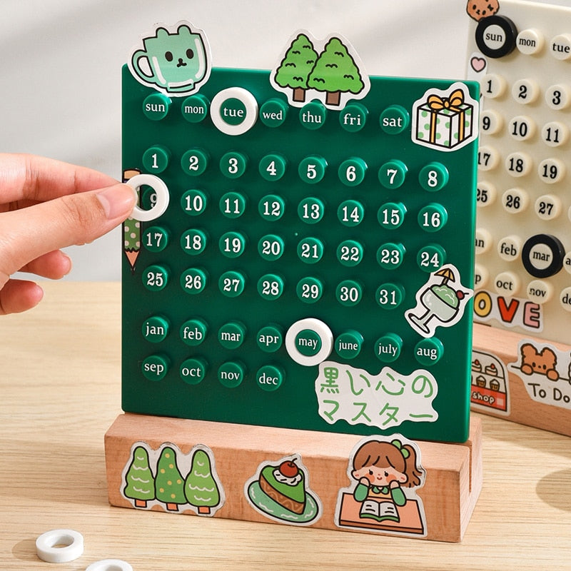Cute Mini Ring A Date Desk Table Calendar