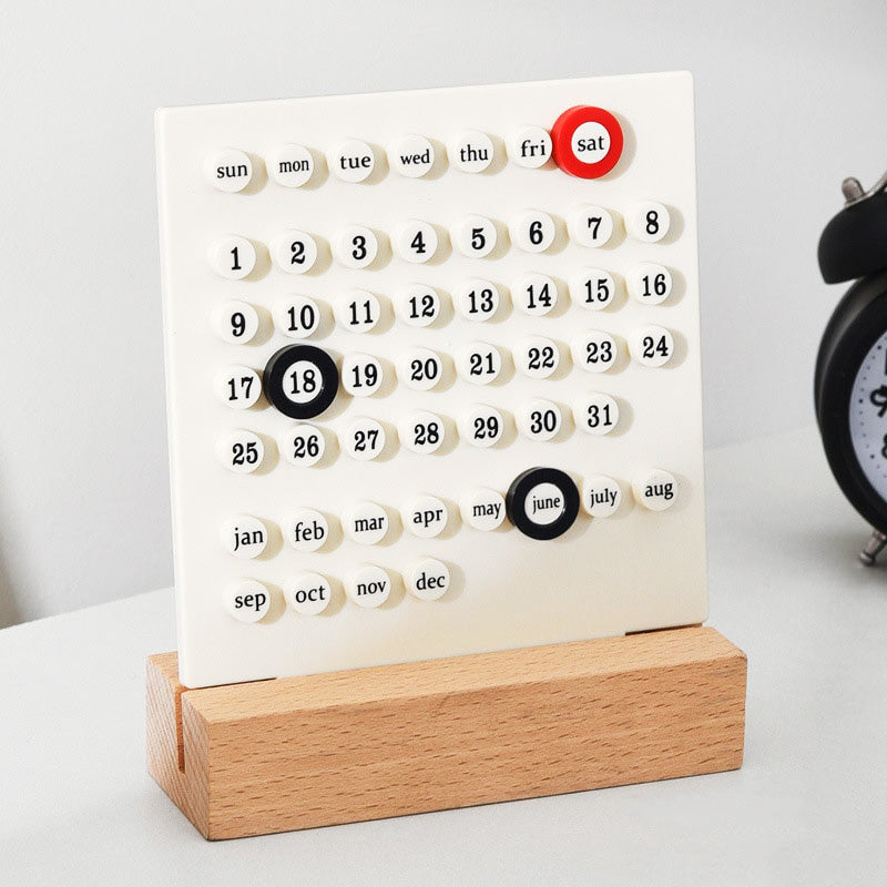 Cute Mini Ring A Date Desk Table Calendar