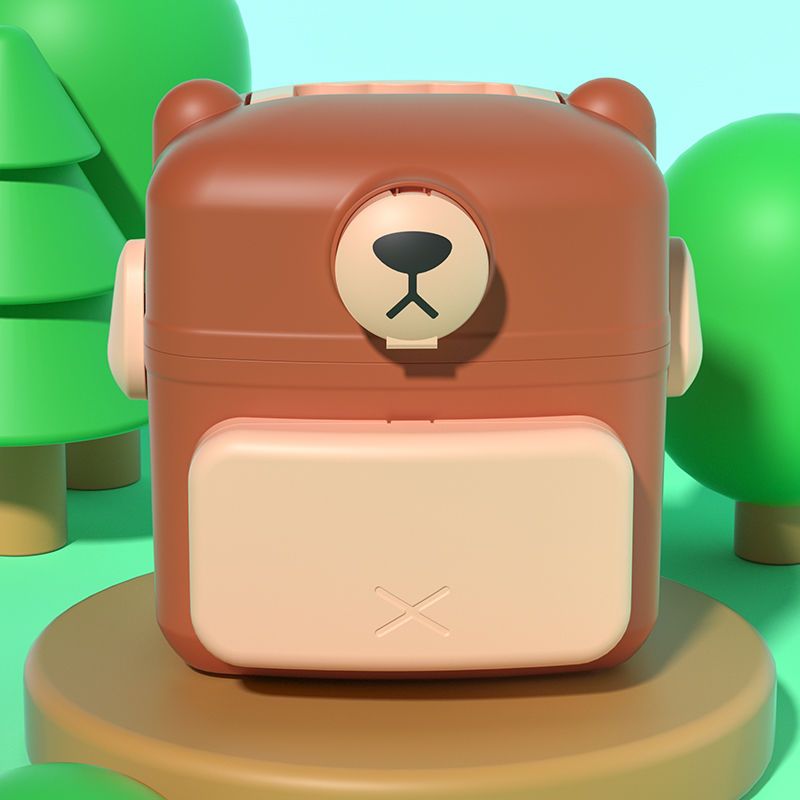Cute Brown Bear First-Aid Storage Box