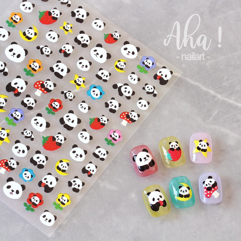 Cute Animals Nail Stickers Nail Art Decorations