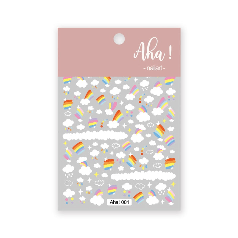 Cute Animals Nail Stickers Nail Art Decorations
