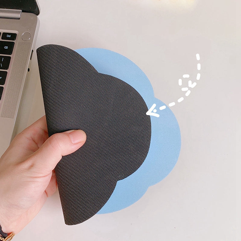 Cute Smiley Cloud Mouse Pad